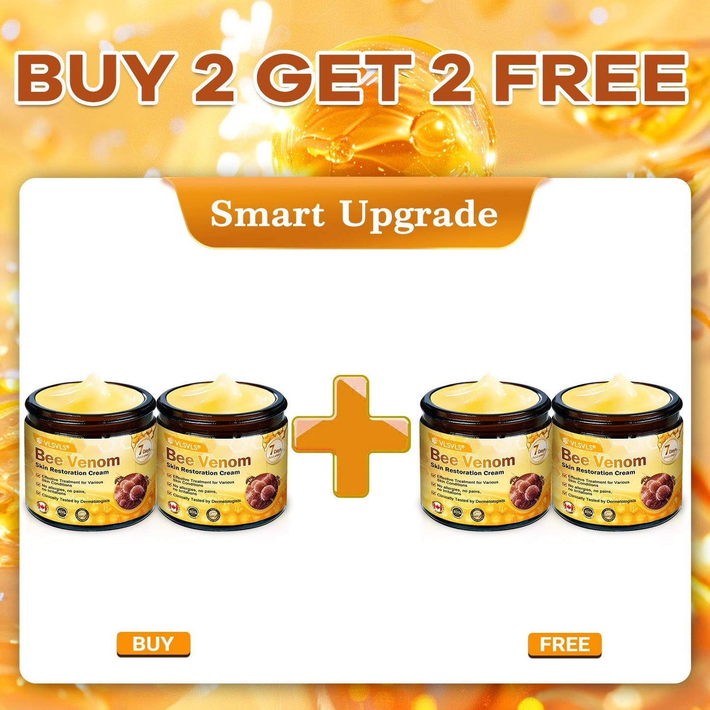 Made and Shipped from Canada ✨ 𝙑𝙇𝙎𝙑𝙇𝙎® 𝘽𝙚𝙚 𝙑𝙚𝙣𝙤𝙢 𝘾𝙤𝙢𝙥𝙧𝙚𝙝𝙚𝙣𝙨𝙞𝙫𝙚 𝘾𝙧𝙚𝙖𝙢 (Suitable for use byindividuals of all ages & Dermatologist recommends)🔥 LAST DAY 80% OFF💥